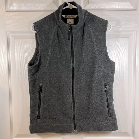 EXC Columbia Sportswear Fleece VEST Women’s M Gray - Picture 1 of 14